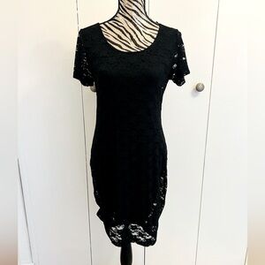 H&M Black Lace Mini Dress